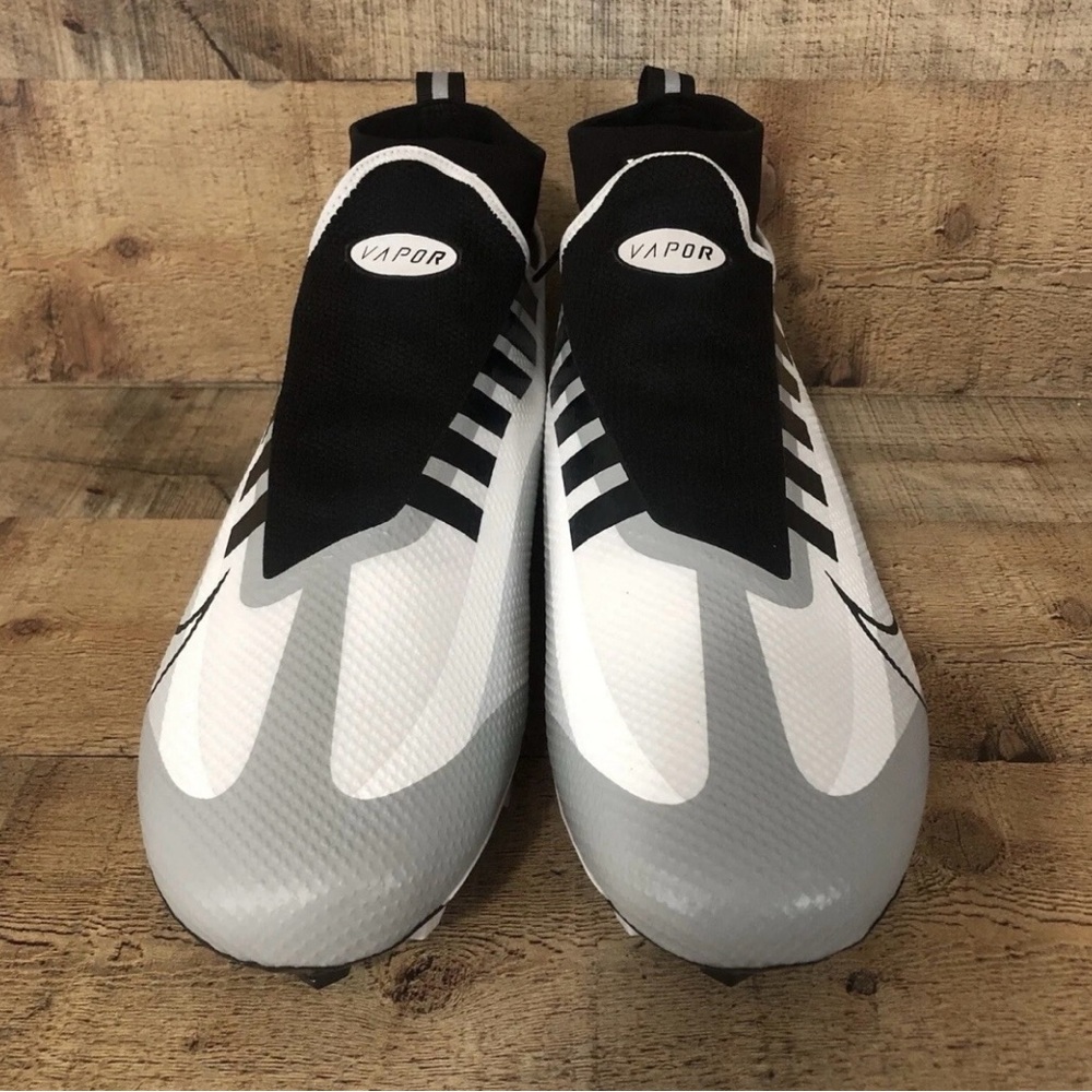 Nike Vapor Edge Pro 360 Football Cleats White Black DQ3670-100 men size 13 NEW - Picture 2 of 6